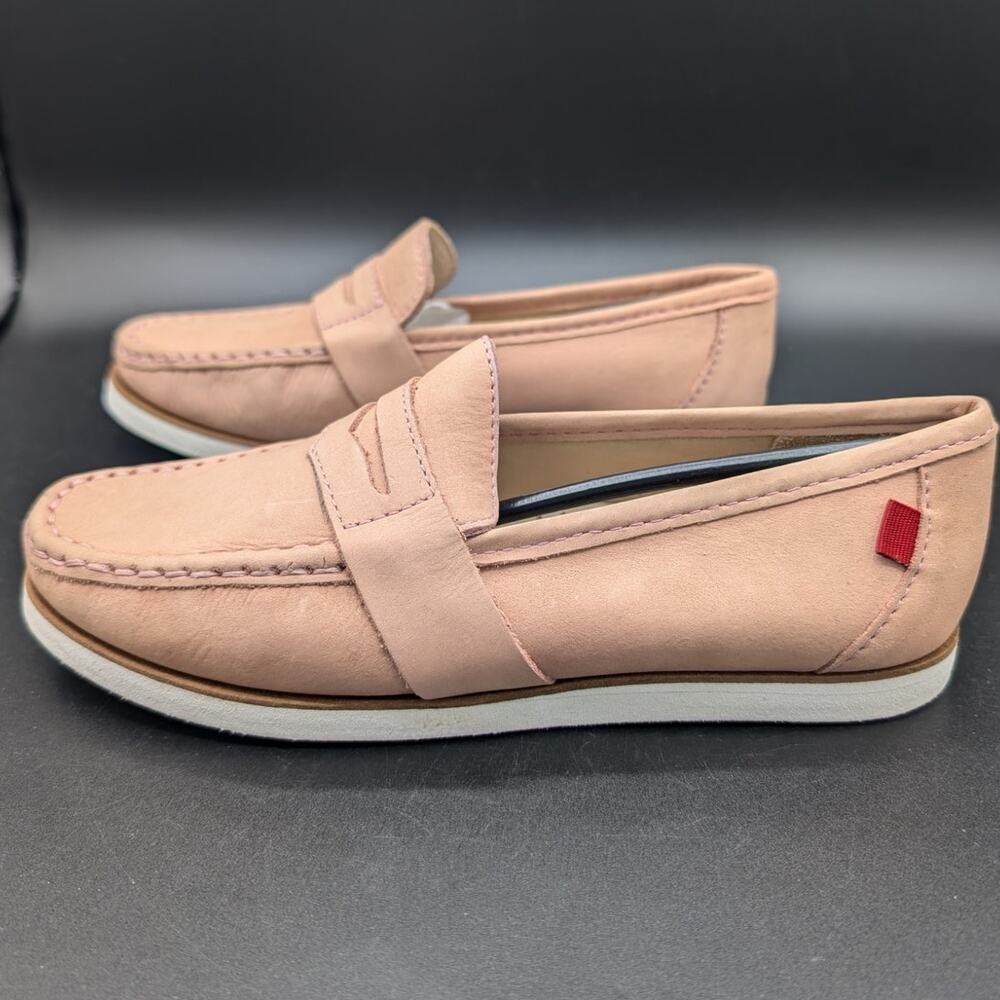 Marc Joseph loafers Girls 2.5 Pink Blush Nobuck Dumbo Leather Flat shoes Preppy